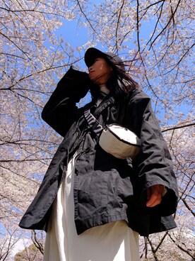 「花見」｜「アイテム（その他）」を使った、※※よ※※ね※※さん（レディース・166cm）の春コーディネート