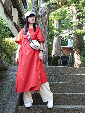 「G.V.G.V.（ジーヴィージーヴィー）のアイテム（バッグ）」を使った、※※よ※※ね※※さん（レディース・166cm）の夏コーディネート