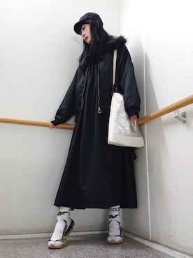 「ソックススニーカー」｜「アイテム（その他）」を使った、※※よ※※ね※※さん（レディース・166cm）の秋コーディネート