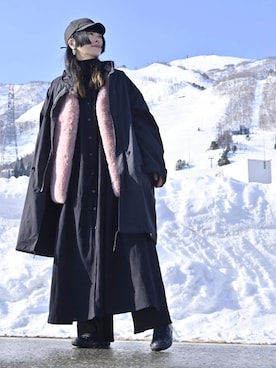 「URBAN RESEARCH（アーバンリサーチ）のアイテム（ピアス（両耳用））」を使った、※※よ※※ね※※さん（レディース・166cm）の冬コーディネート