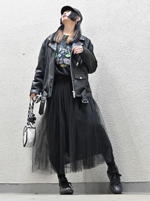 エックスガール X-girl DOUBLE RIDERS JACKET レザー