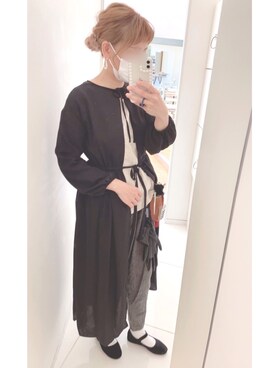 「おとなコーデ」｜「アイテム（バレエシューズ）」を使った、もーりさん（レディース・167cm）の秋コーディネート