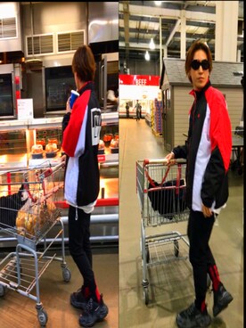 「Saint Laurent」｜「アイテム（ナイロンジャケット）」を使った、Rさん（メンズ・178cm）の秋コーディネート