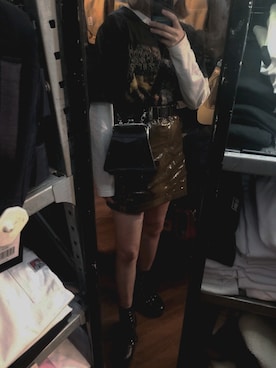 「DROP DEAD（ドロップデッド）のアイテム」を使った、あやなさん（レディース・164cm）の冬コーディネート