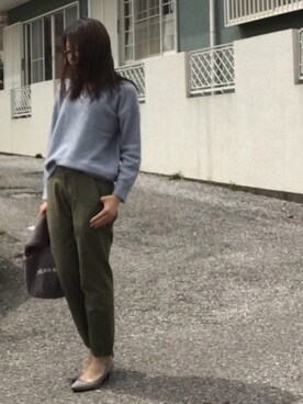 「Ungrid（アングリッド）のアイテム（マフラー）」を使った、naoさん（レディース・163cm）の春コーディネート