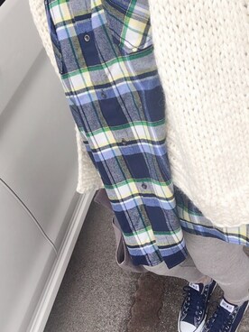 「Ungrid（アングリッド）のアイテム（マフラー）」を使った、naoさん（レディース・163cm）の冬コーディネート