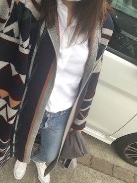 「Ungrid（アングリッド）のアイテム（マフラー）」を使った、naoさん（レディース・163cm）の春コーディネート