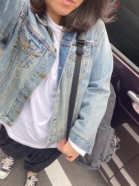 「CONVERSE（コンバース）のCONVERSE コンバース オール スター オックス / ALL STAR OX(BLACK) 32160321（スニーカー）」を使った、naoさん（レディース・164cm・20代）の春コーディネート