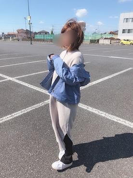 「レギンスコーデ」｜「アイテム（ジャケット/アウター）」を使った、ゆきなさん（レディース・153cm）の春コーディネート