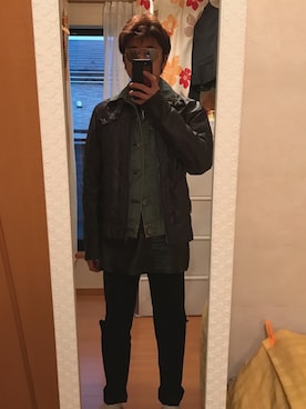「ジージャン」｜「アイテム（その他アウター）」を使った、ナカノウチさん（メンズ・170cm）の春コーディネート