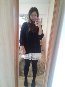 GU | ネイビーニット(ニット/セーター)