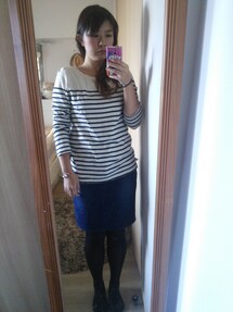 無印良品 | ボーダーカットソー(Tシャツ/カットソー)