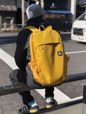 「Herschel Supply Co.（ハーシェルサプライ）のアイテム（その他アウター）」を使った、Herschel Supply Menさん（メンズ・170cm）の冬コーディネート
