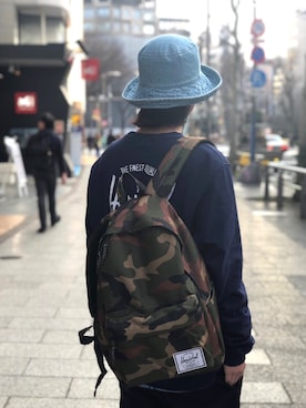 「Herschel Supply（ハーシェルサプライ）のアイテム（ジャケット/アウター）」を使った、Herschel Supply Menさん（メンズ・170cm）の春コーディネート