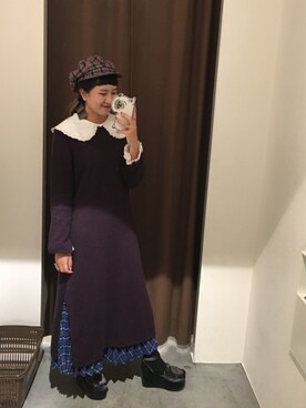 恬さん（レディース・162cm）の冬コーディネート