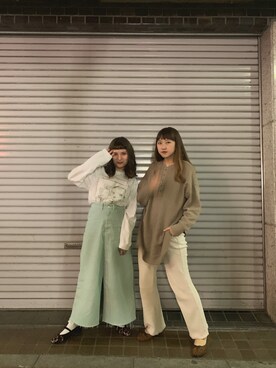 恬さん（レディース・162cm）の春コーディネート