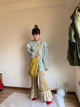 恬さん(レディース・162cm)の春コーディネート