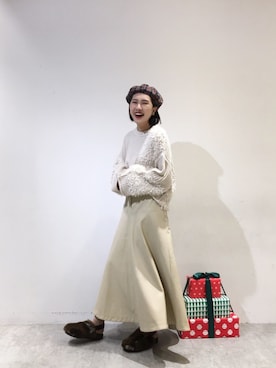 「KBF+」｜「アイテム（その他）」を使った、恬さん（レディース・162cm）の冬コーディネート