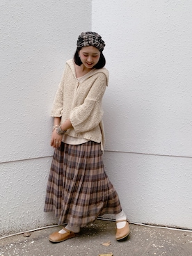 「KBF+」｜「アイテム（その他）」を使った、恬さん（レディース・162cm）の春コーディネート