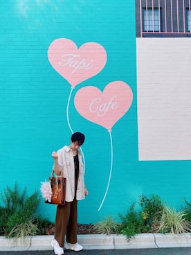 「summer」｜「アイテム（その他アウター）」を使った、Magginceさん（レディース・165cm）の夏コーディネート