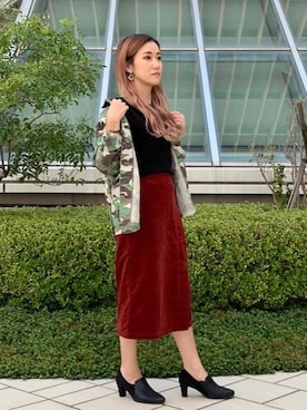 蓮さん（レディース・160cm）の秋コーディネート