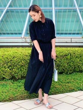 「ベーシックカラー」｜蓮さん（レディース・160cm）の夏コーディネート