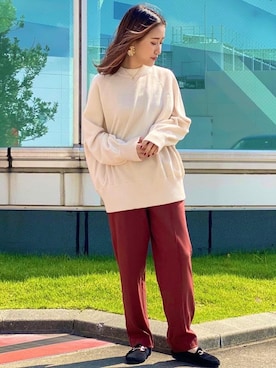 蓮さん（レディース・160cm）の秋コーディネート