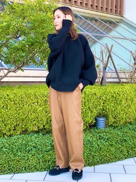 蓮さん（レディース・160cm）の秋コーディネート