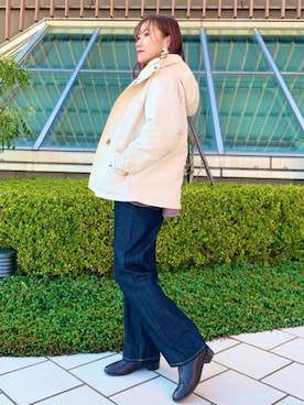 「でにむ」｜「アイテム（マウンテンパーカー）」を使った、蓮さん（レディース・160cm）の秋コーディネート