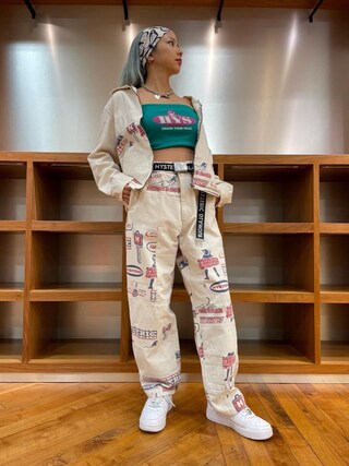 【未使用に近い】ヒステリックグラマー スカル柄 チューブトップ HYSTERIC GLAMOUR（ヒステリックグラマー）の「SMASH 2WAY