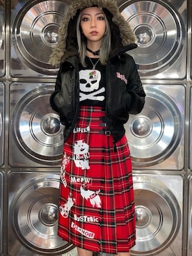 「HYSTERIC GLAMOUR（ヒステリックグラマー）のアイテム」を使った、🦋Rily🦋さん（レディース・162cm）の秋コーディネート