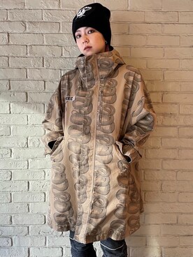 「みりたりー」｜「アイテム（ニットキャップ/ビーニー）」を使った、🦋Rily🦋さん（レディース・162cm）の冬コーディネート