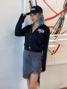 「でにむ」｜「アイテム（ジャージ）」を使った、🦋Rily🦋さん（レディース・162cm）の秋コーディネート