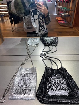 HYS MONSTER メタルメッシュ巾着を使った人気ファッション