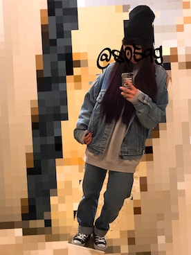 「ゆるゆる」｜「アイテム（スウェット）」を使った、s.さん（レディース・156cm）の春コーディネート