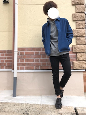 「デニムコーチジャケット」｜「アイテム（ブーツ）」を使った、tatsuyaさん（メンズ・170cm）の冬コーディネート