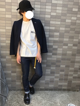 「ADPOSION（アドポーション）のアイテム」を使った、tatsuyaさん（メンズ・170cm）の春コーディネート