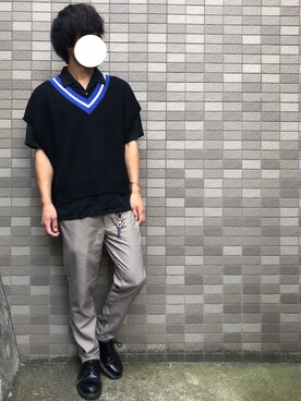 「HARE（ハレ）のアイテム（キーケース/キーアクセサリー）」を使った、tatsuyaさん（メンズ・170cm）の秋コーディネート