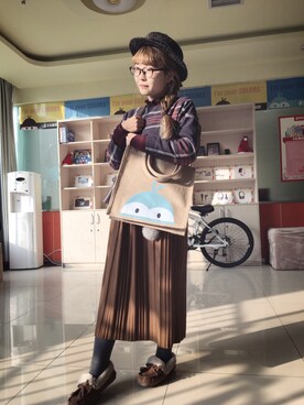 有希さん（レディース・153cm）の冬コーディネート