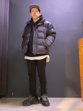 「THE SHOP TK （ザ ショップ ティーケー ）のアイテム（ダウンジャケット/コート）」を使った、K-Jさん（メンズ・168cm）の秋コーディネート