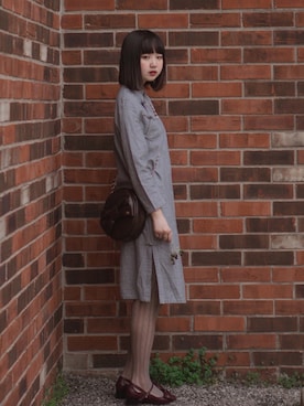 「Leur Getter（ルルゲッタ）のアイテム」を使った、リスさん（レディース・163cm）の春コーディネート