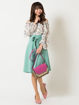 「ラップスカート」｜Rewde Staffさん（レディース・154cm）の春コーディネート