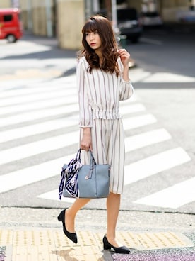 「LD prime（エルディープライム）のアイテム」を使った、Rewde Staffさん（レディース・154cm）の春コーディネート