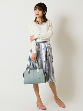 「LD prime（エルディープライム）のアイテム」を使った、Rewde Staffさん（レディース・154cm）の春コーディネート