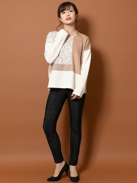 「Double dazzle（ダブルダージル）のアイテム」を使った、Rewde Staffさん（レディース・163cm）の秋コーディネート