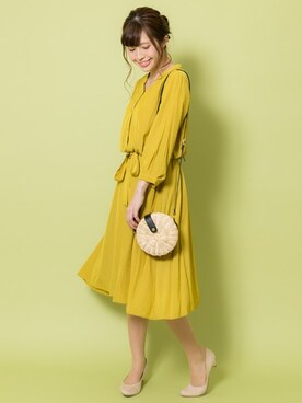 「Rewde（ルゥデ）のアイテム（財布/小物）」を使った、Rewde Staffさん（レディース・163cm）の春コーディネート