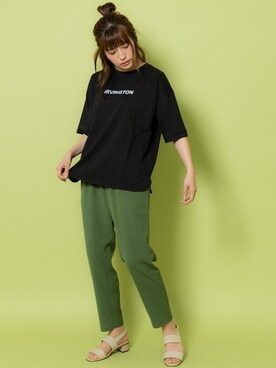 「shop DADA（ショップダダ）のアイテム」を使った、Rewde Staffさん（レディース・163cm）の春コーディネート