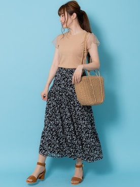 「Rewde（ルゥデ）のアイテム（バッグ）」を使った、Rewde Staffさん（レディース・163cm）の春コーディネート