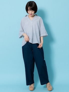 「Rewde（ルゥデ）のアイテム」を使った、Rewde Staffさん（レディース・163cm）の夏コーディネート