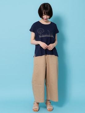 「shop DADA（ショップダダ）のアイテム」を使った、Rewde Staffさん（レディース・163cm）の夏コーディネート